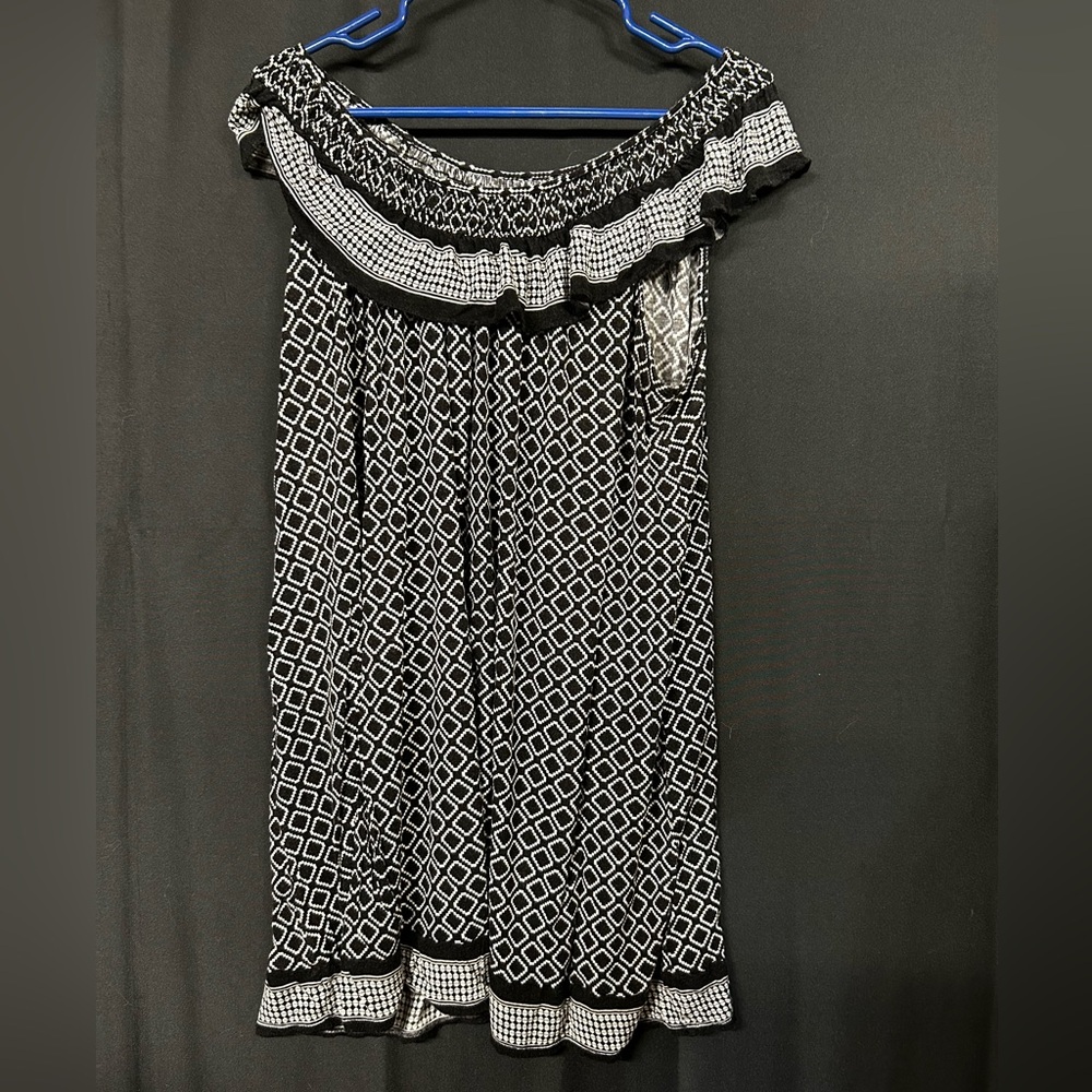 Axcess Black and White Patterned Dress